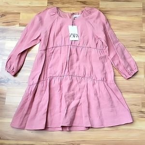 Zara pink girls dress